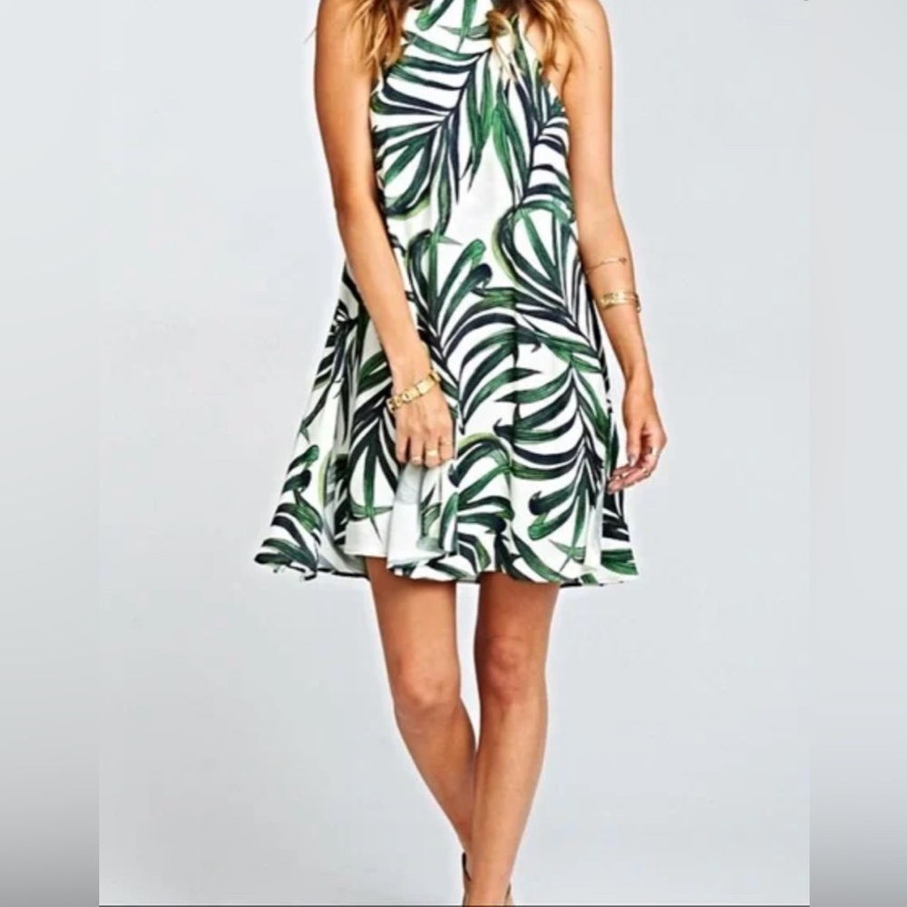 Show Me Your Mumu Women's Byron Dress Peruvian Palm Breeze Size L Large - Picture 2 of 6